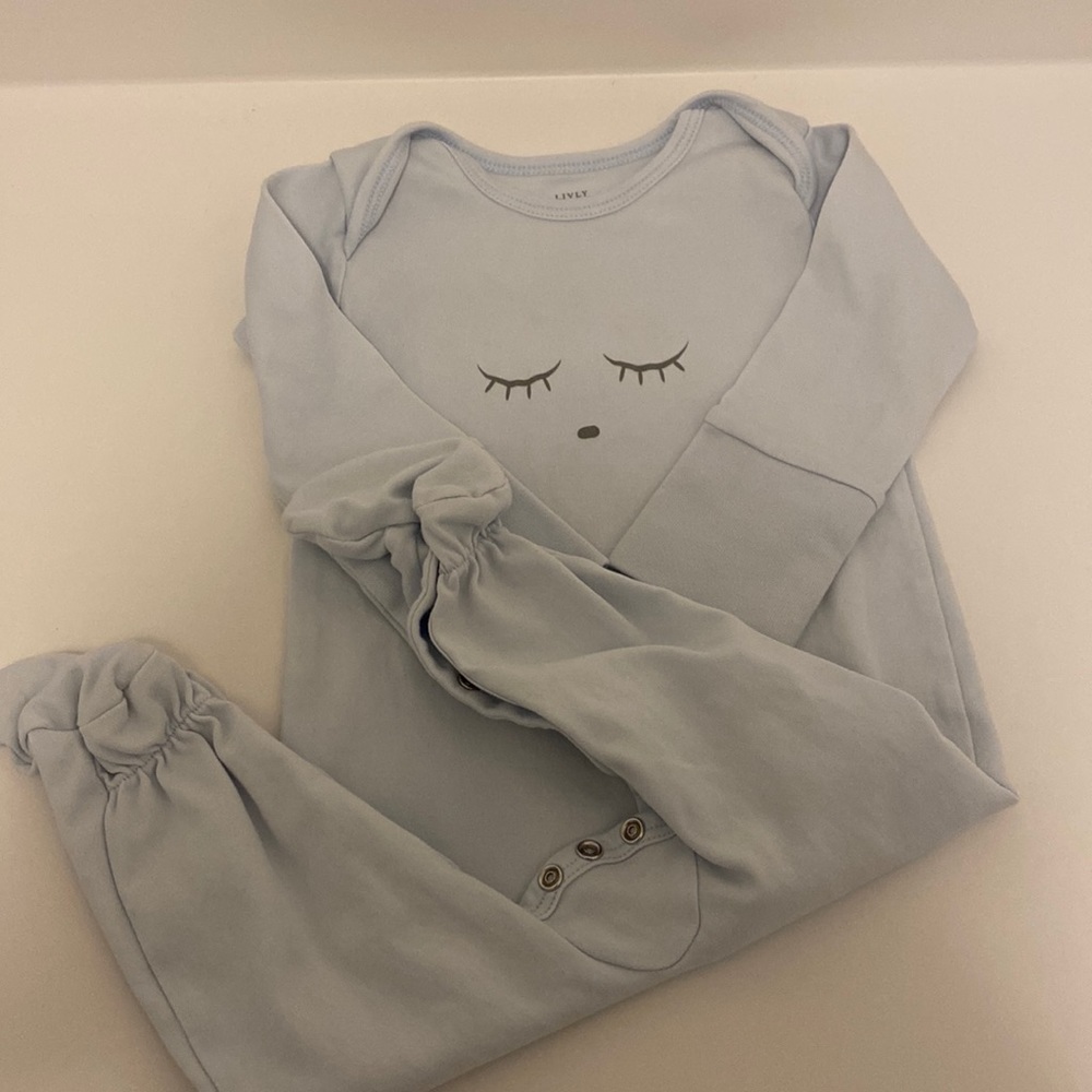 Livly Stockholm Blue Sleeping Cutie Footie